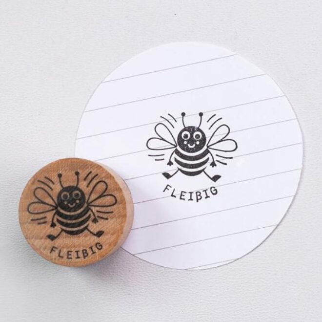 L003 fleissig perlenfischer stempel 01 jpg Erdbeerpunkt Online Shop Schweiz