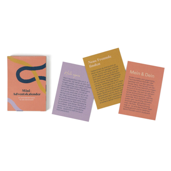 Mini adventskalender freundschaft 2 Erdbeerpunkt Online Shop Schweiz