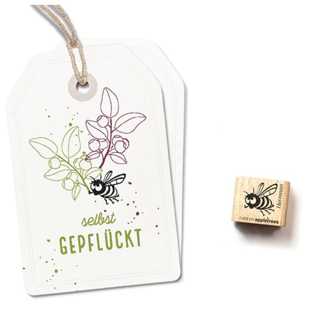 Ministempel biene hermann Erdbeerpunkt Online Shop Schweiz