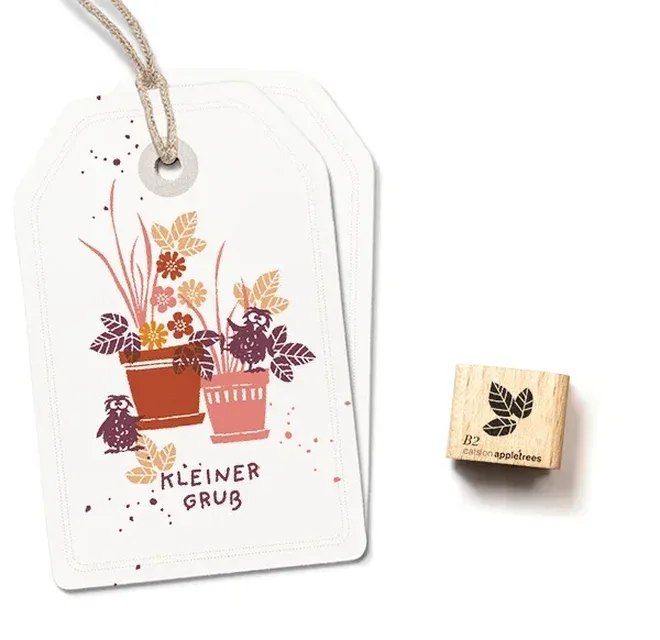 Ministempel blaetter 2 Erdbeerpunkt Online Shop Schweiz