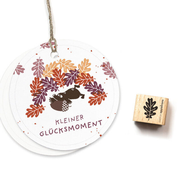 Ministempel eichenblatt 3 Erdbeerpunkt Online Shop Schweiz