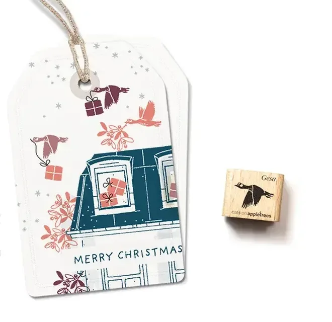 Ministempel fliegende gans gesa Erdbeerpunkt Online Shop Schweiz