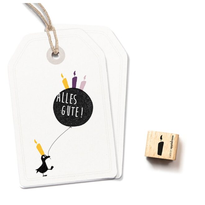 Ministempel kerze einzel Erdbeerpunkt Online Shop Schweiz