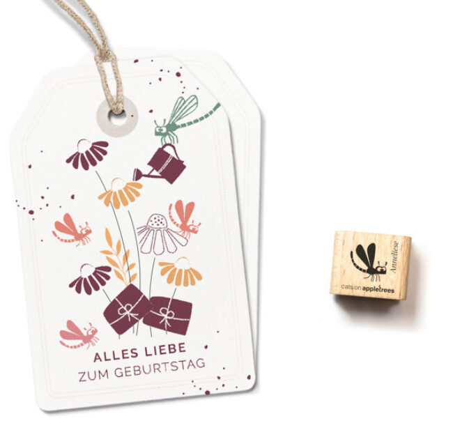 Ministempel libelle anneliese Erdbeerpunkt Online Shop Schweiz