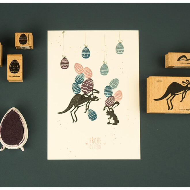 Ministempel osterei 1 2 Erdbeerpunkt Online Shop Schweiz