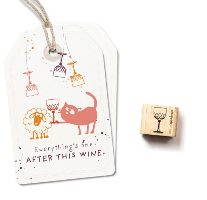 Ministempel weinglas 2 28123 Erdbeerpunkt Online Shop Schweiz
