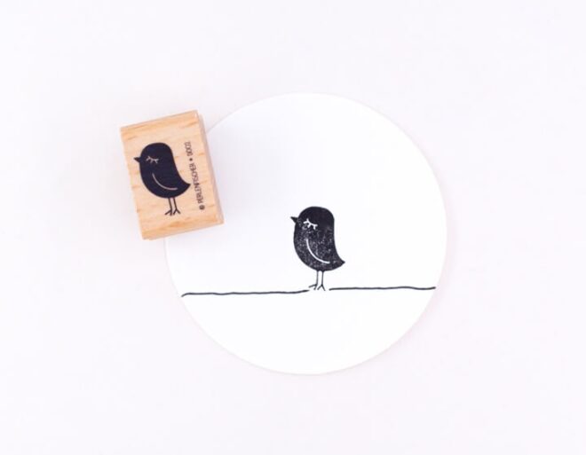 Perlenfischer d002 vogel dame stempel 01 Erdbeerpunkt Online Shop Schweiz