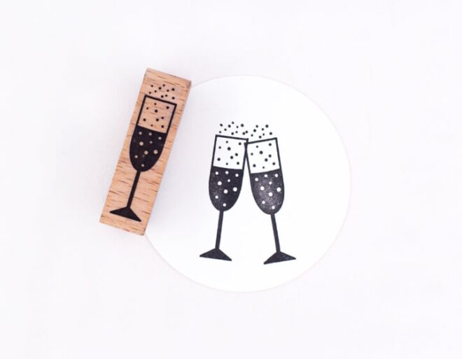 Perlenfischer d064 sektglas stempel 01 Erdbeerpunkt Online Shop Schweiz