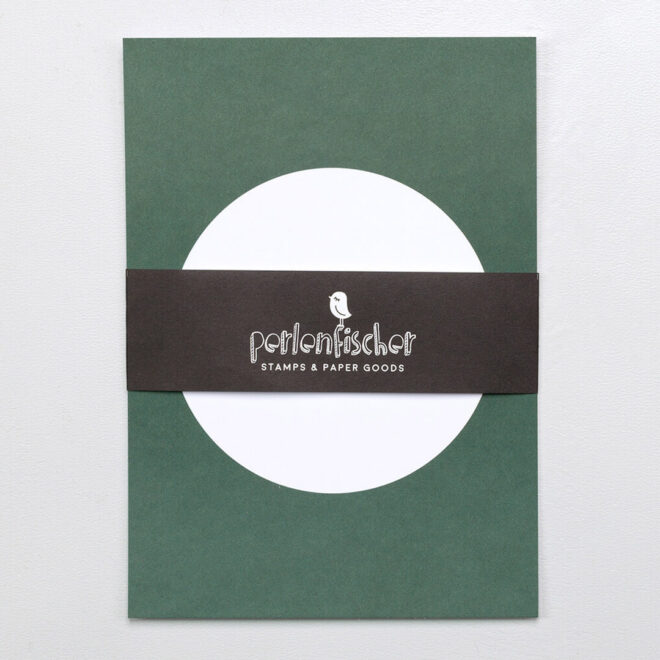 Perlenfischer p027a dot postkarte dunkelgrun2 10 jpg 1 Erdbeerpunkt Online Shop Schweiz