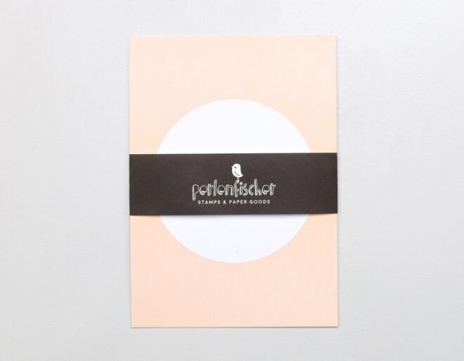 Perlenfischer P050a Dot Postkarte Soft Aprikose2 10 Erdbeerpunkt Online Shop Schweiz