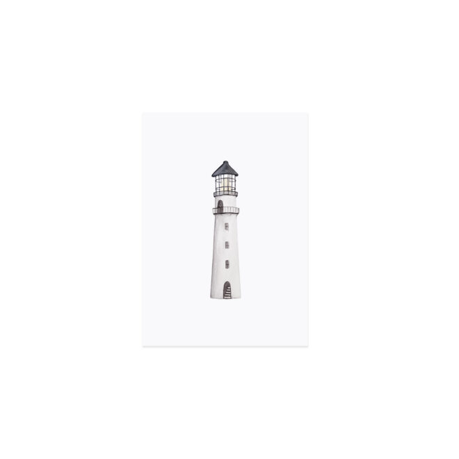 Pk 163 aquarellkarte leuchtturm freisteller Erdbeerpunkt Online Shop Schweiz