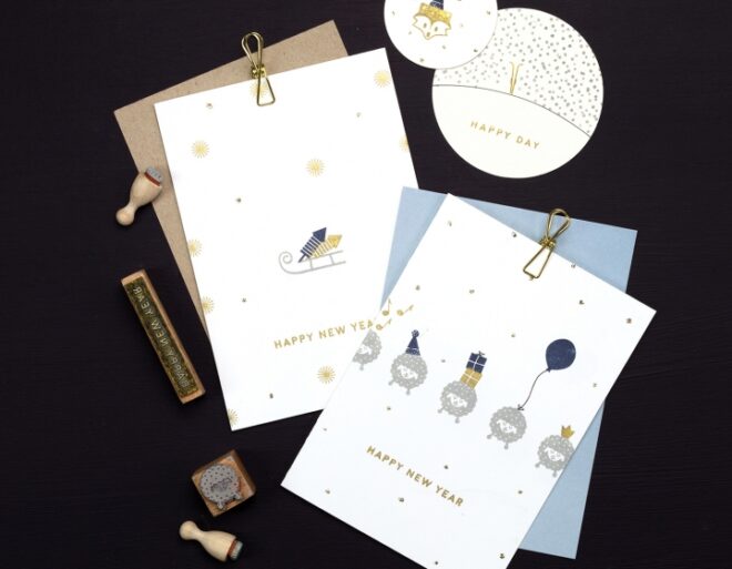 Rakete schlitten schaf geschenk happy new year sylvester perlenfischer stempel 1 Erdbeerpunkt Online Shop Schweiz