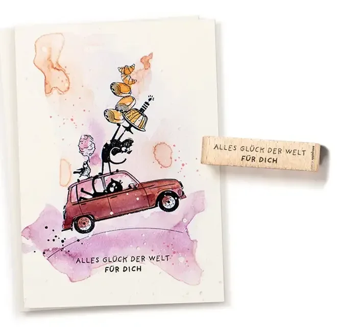 Stempel alles glueck der welt Erdbeerpunkt Online Shop Schweiz