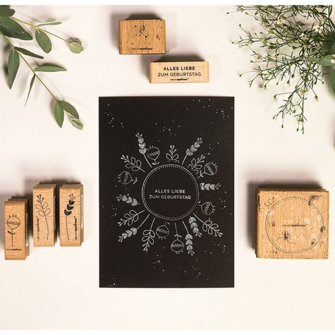 Stempel alles liebe zum geburtstag 2 Erdbeerpunkt Online Shop Schweiz