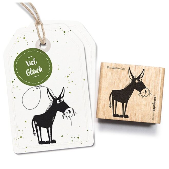 Stempel esel bartholomaeus Erdbeerpunkt Online Shop Schweiz