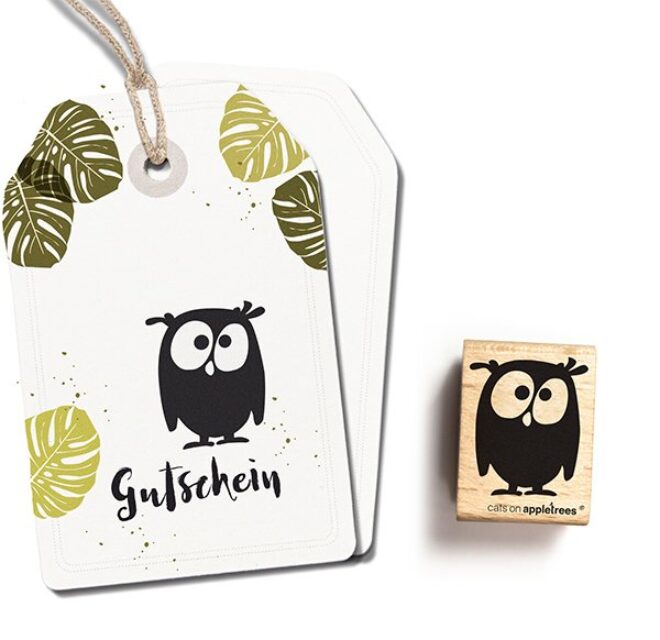 Stempel eule mathilda Erdbeerpunkt Online Shop Schweiz