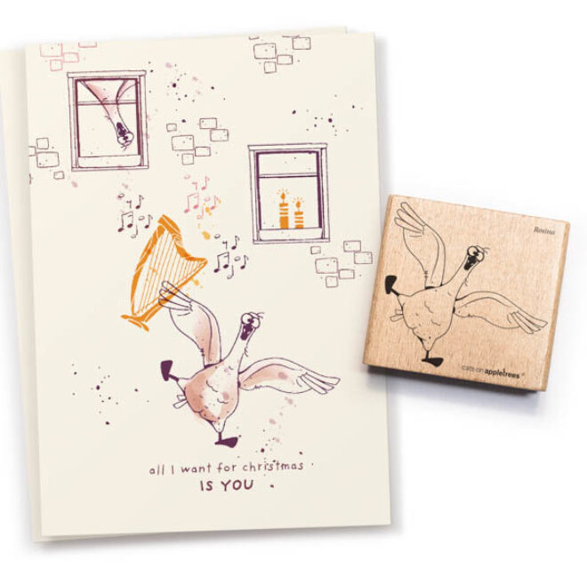 Stempel gans rosina outline 28168 Erdbeerpunkt Online Shop Schweiz