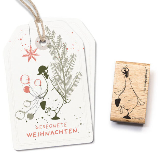 Stempel gans traugott outline 28169 Erdbeerpunkt Online Shop Schweiz