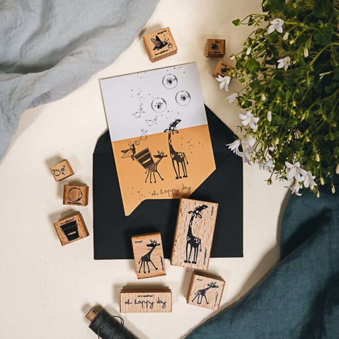 Stempel giraffe margot 3 Erdbeerpunkt Online Shop Schweiz
