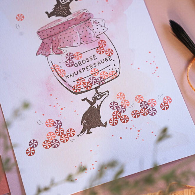 Stempel grosse knuspersause4 Erdbeerpunkt Online Shop Schweiz