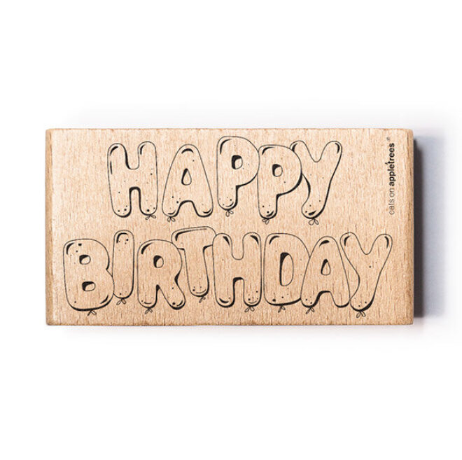 Stempel happy birthday ballonschrift 2 Erdbeerpunkt Online Shop Schweiz