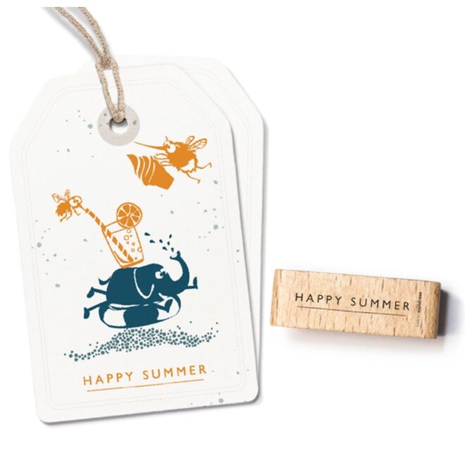 Stempel happy summer Erdbeerpunkt Online Shop Schweiz