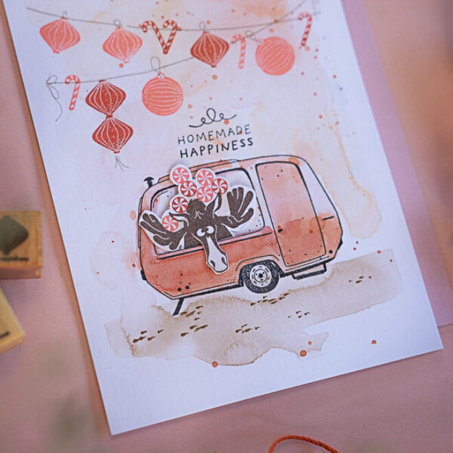 Stempel homemade happiness3 Erdbeerpunkt Online Shop Schweiz
