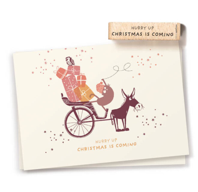 Stempel hurry up christmas 2 28177 Erdbeerpunkt Online Shop Schweiz