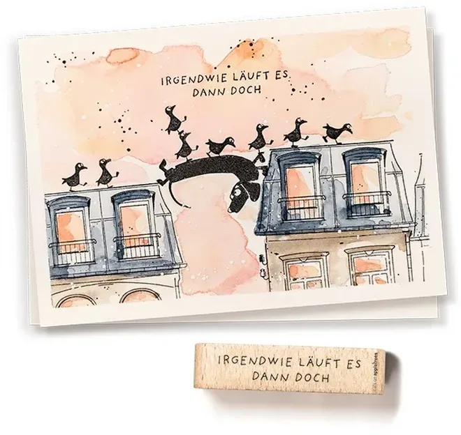 Stempel irgendwie laeuft es dann doch Erdbeerpunkt Online Shop Schweiz