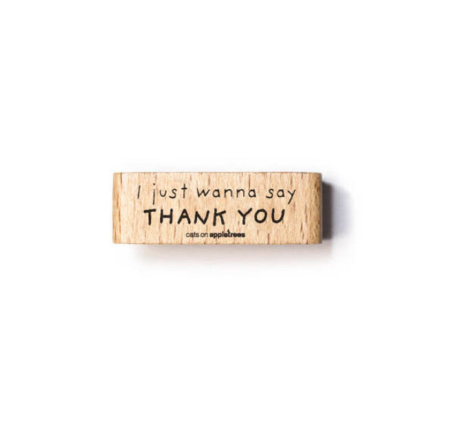 Stempel just wanna say thank you 2 Erdbeerpunkt Online Shop Schweiz