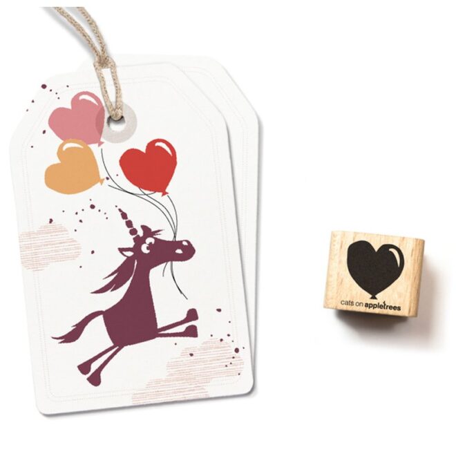 Stempel kleiner herzluftballon Erdbeerpunkt Online Shop Schweiz