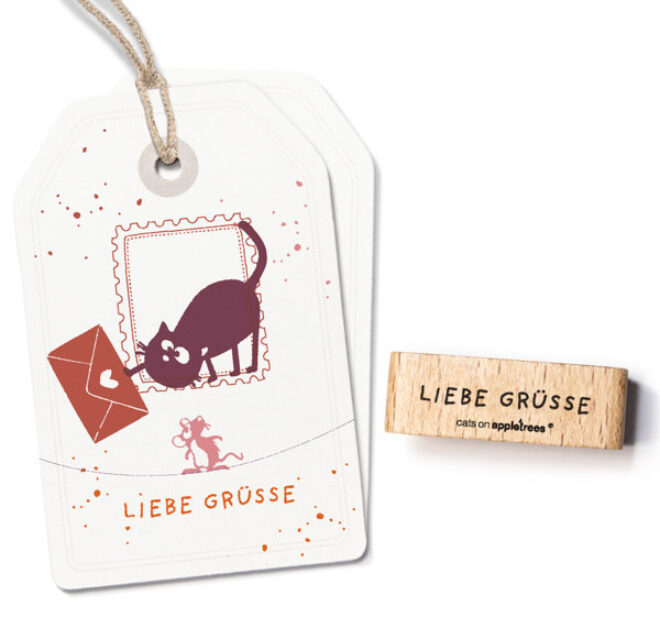 Stempel liebe gruesse Erdbeerpunkt Online Shop Schweiz