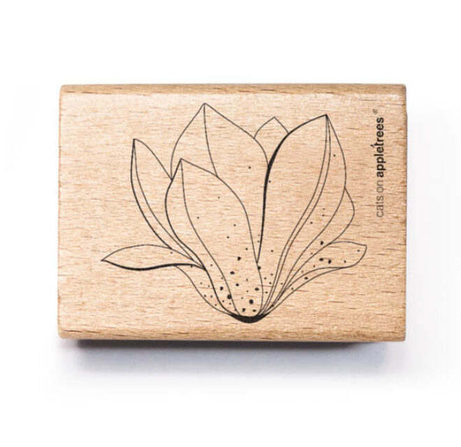 Stempel magnolienbluete outline 1 offen 2 Erdbeerpunkt Online Shop Schweiz