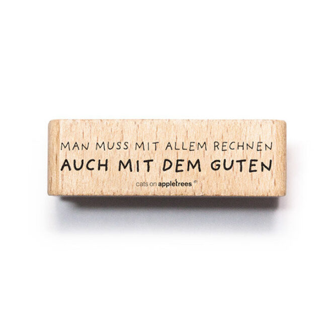Stempel man muss mit allem rechnen 2 Erdbeerpunkt Online Shop Schweiz