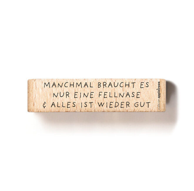Stempel manchmal braucht es nur eine fellnase2 Erdbeerpunkt Online Shop Schweiz