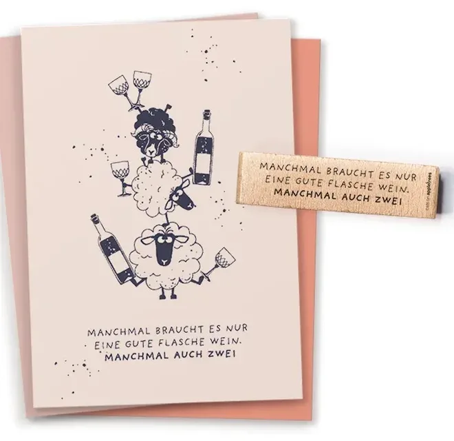 Stempel manchmal braucht es nur eine flasche Erdbeerpunkt Online Shop Schweiz