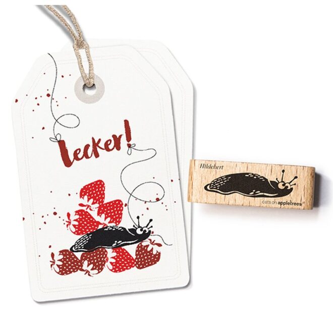 Stempel nacktschnecke hildebert Erdbeerpunkt Online Shop Schweiz