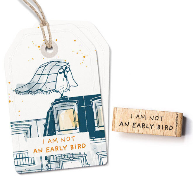 Stempel not an early bird Erdbeerpunkt Online Shop Schweiz