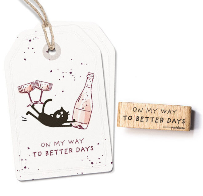 Stempel on my way to better days Erdbeerpunkt Online Shop Schweiz