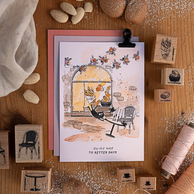 Stempel on my way to better days2 Erdbeerpunkt Online Shop Schweiz