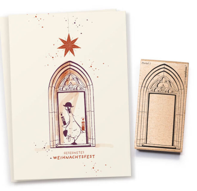 Stempel portal 1 gotischer bogen outline 28139 Erdbeerpunkt Online Shop Schweiz