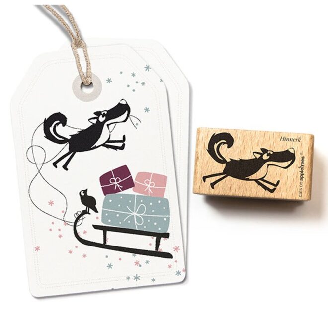 Stempel schlittenhund hinnerk Erdbeerpunkt Online Shop Schweiz