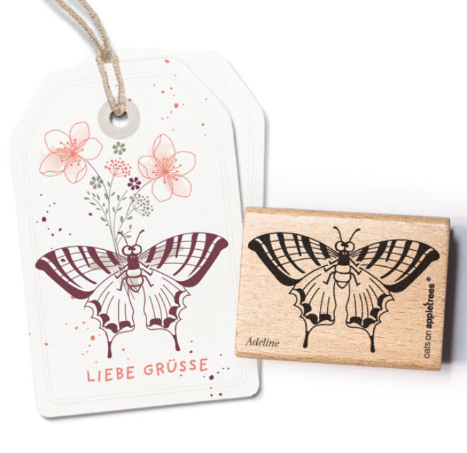 Stempel schmetterling adeline Erdbeerpunkt Online Shop Schweiz