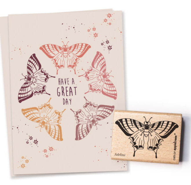 Stempel schmetterling adeline 2 Erdbeerpunkt Online Shop Schweiz