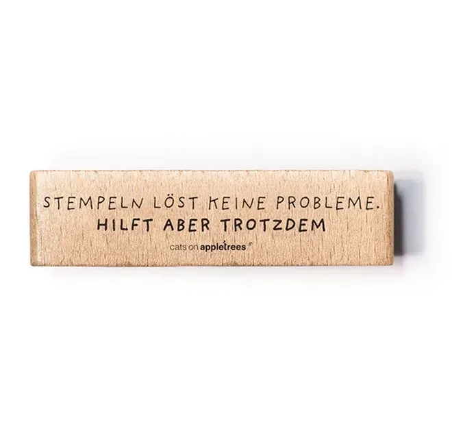 Stempel stempeln loest keine probleme2 Erdbeerpunkt Online Shop Schweiz