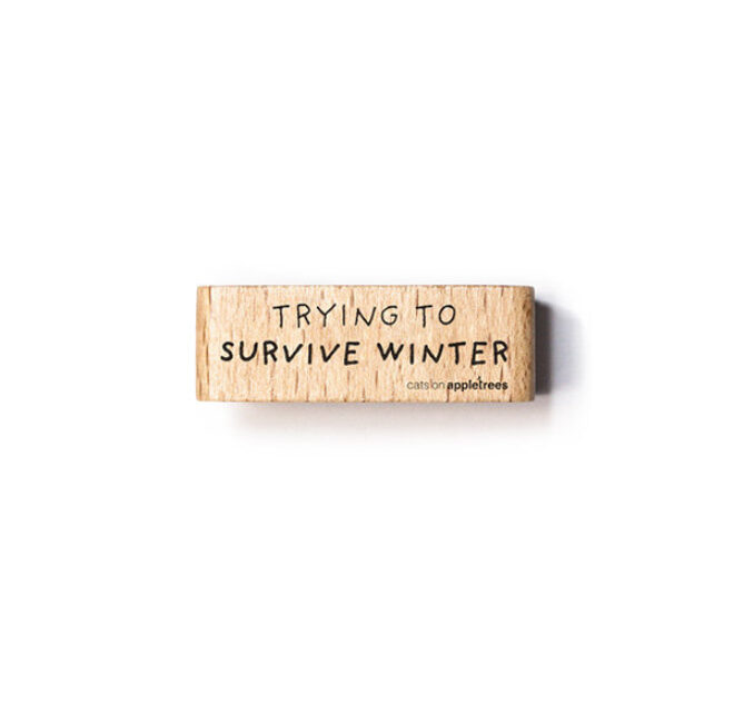 Stempel trying to survive winter2 Erdbeerpunkt Online Shop Schweiz