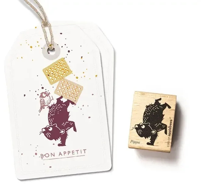 Stempel wombat pippa turnt Erdbeerpunkt Online Shop Schweiz