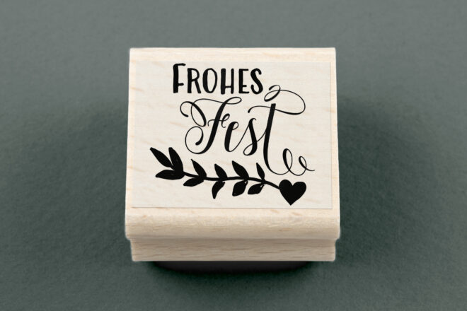 Stempel frohes fest 1 MB00333 Erdbeerpunkt Online Shop Schweiz
