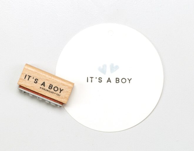 T057 its a boyperlenfischer stempel 01 Erdbeerpunkt Online Shop Schweiz