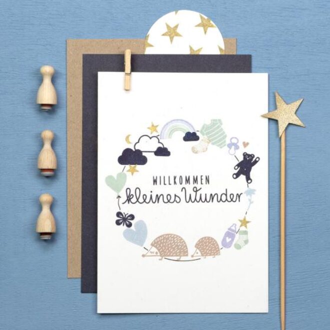 T080 willkommen kleines wunder perlenfischer stempel 05 jpg 1 Erdbeerpunkt Online Shop Schweiz